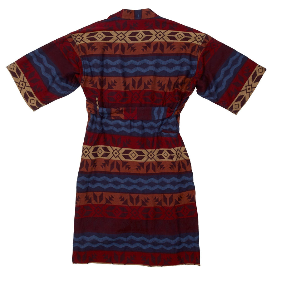 Men’s El Garibaldi Robe (Long) - Fireside Fair Isle, Ember