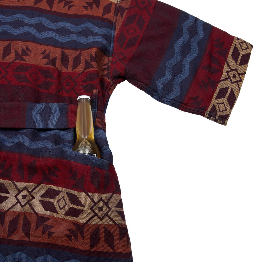 Men’s El Garibaldi Robe (Long) - Fireside Fair Isle, Ember