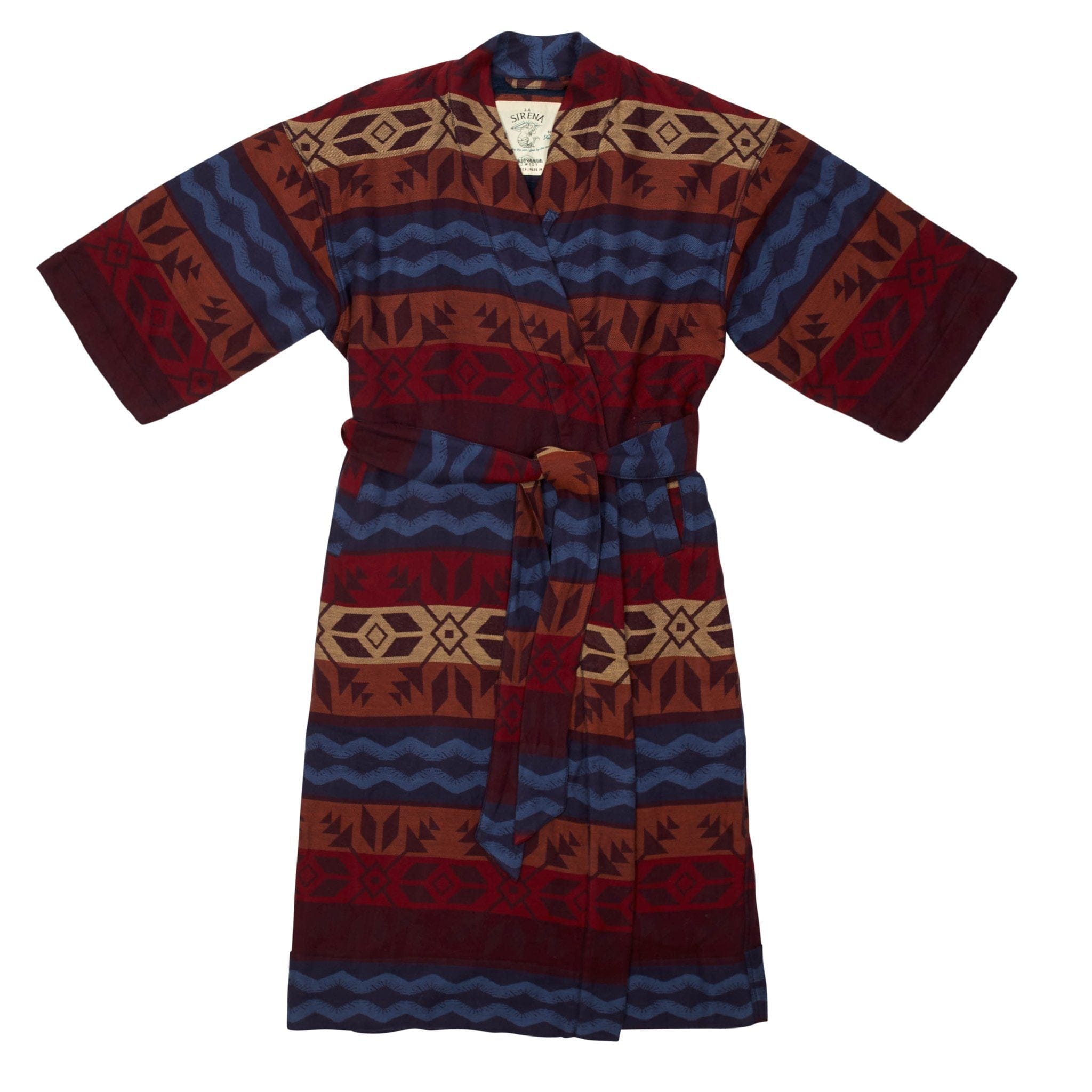 Women’s La Sirena Robe - Fireside Fair Isle – California Cowboy