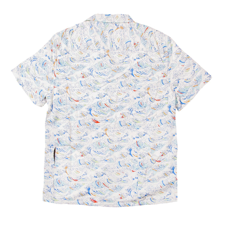Men’s High Water Shirt - Paint By Numbers Wave, White Sand