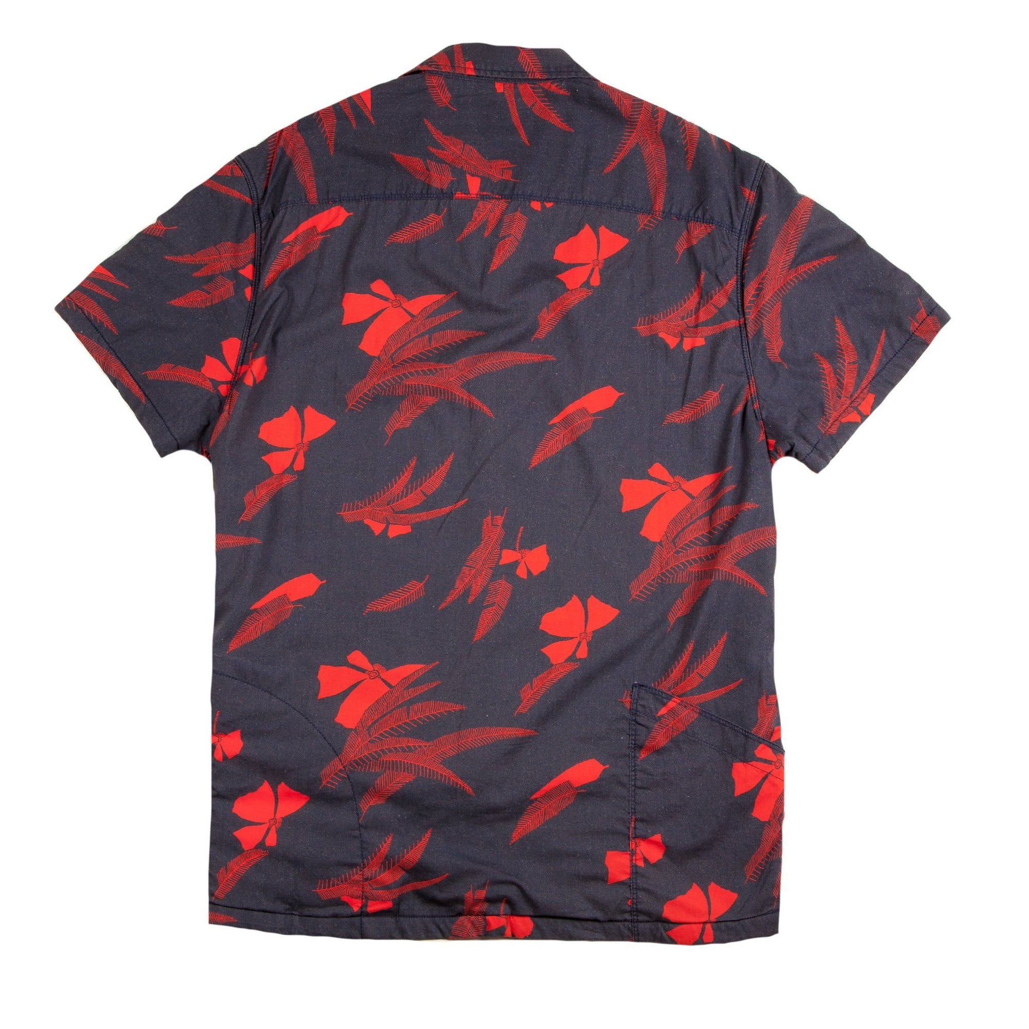 Men’s High Water Shirt - Vintage Floral Washed Navy - California Cowboy