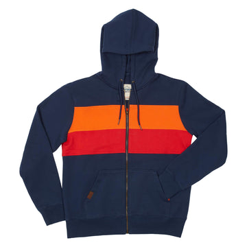 Men's PCH Full Zip Hoodie - Stripe, Farallon Navy