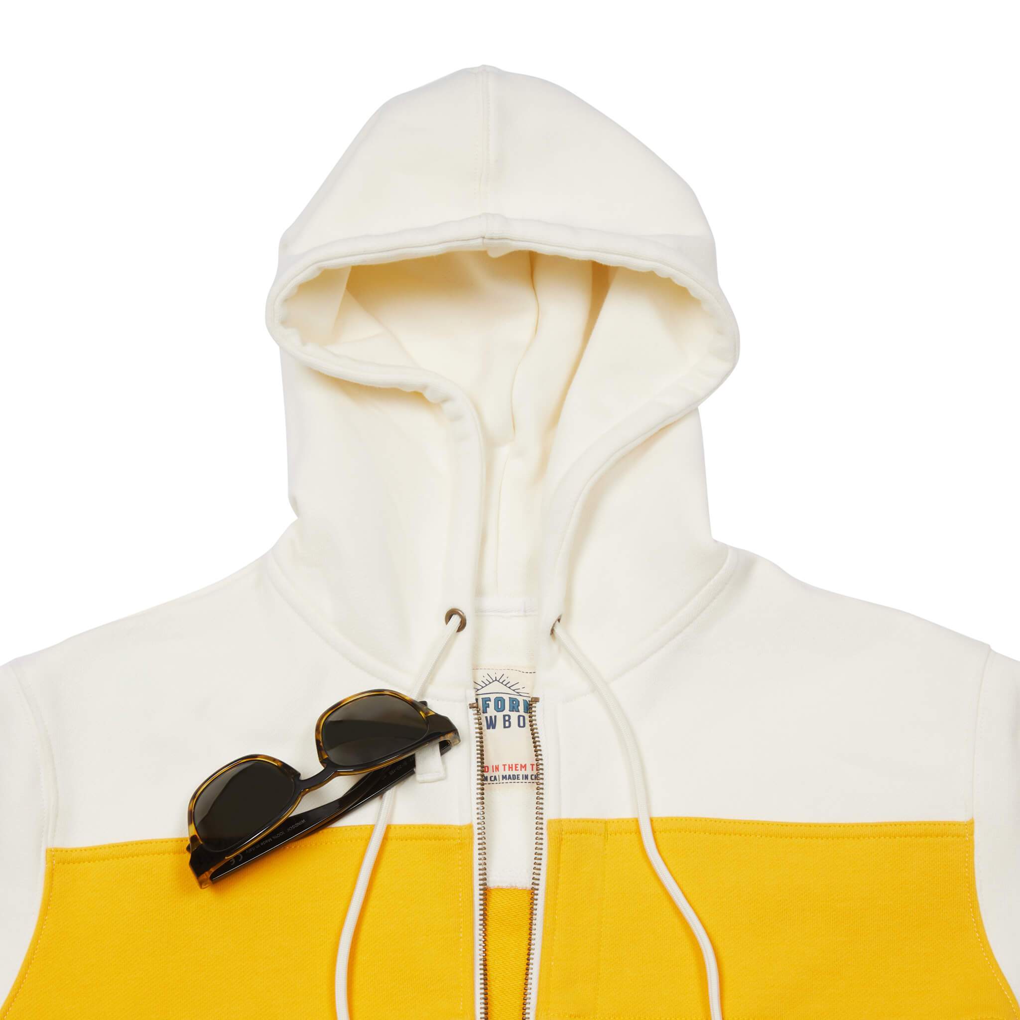 Men's PCH Full Zip Hoodie - Stripe, White Sand – California Cowboy