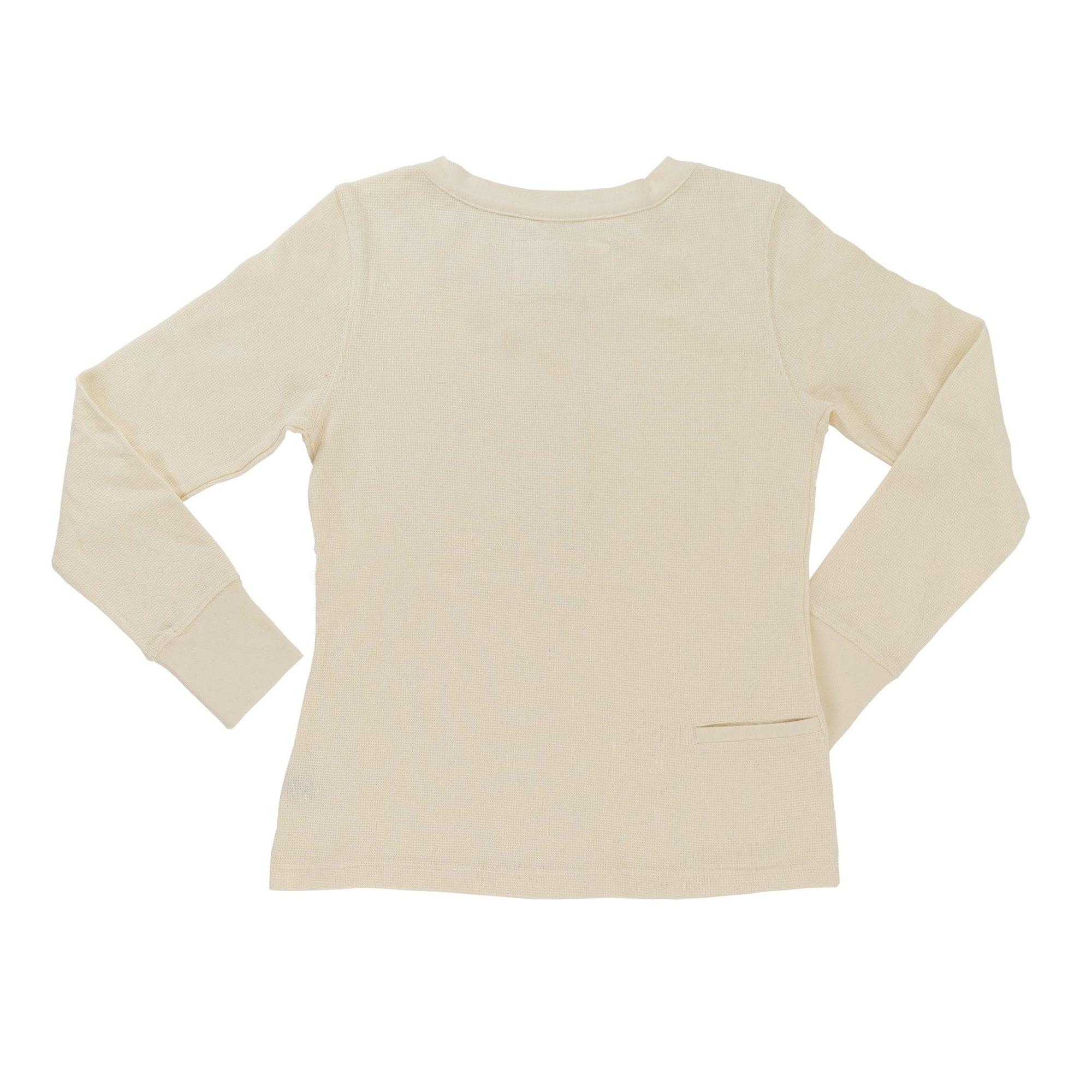 Women’s Organic Thermal Henley - White Sand