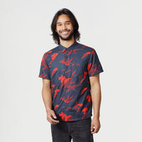 High Water Hawaiian Shirt for Men - Sunset Red S / Sunset Red