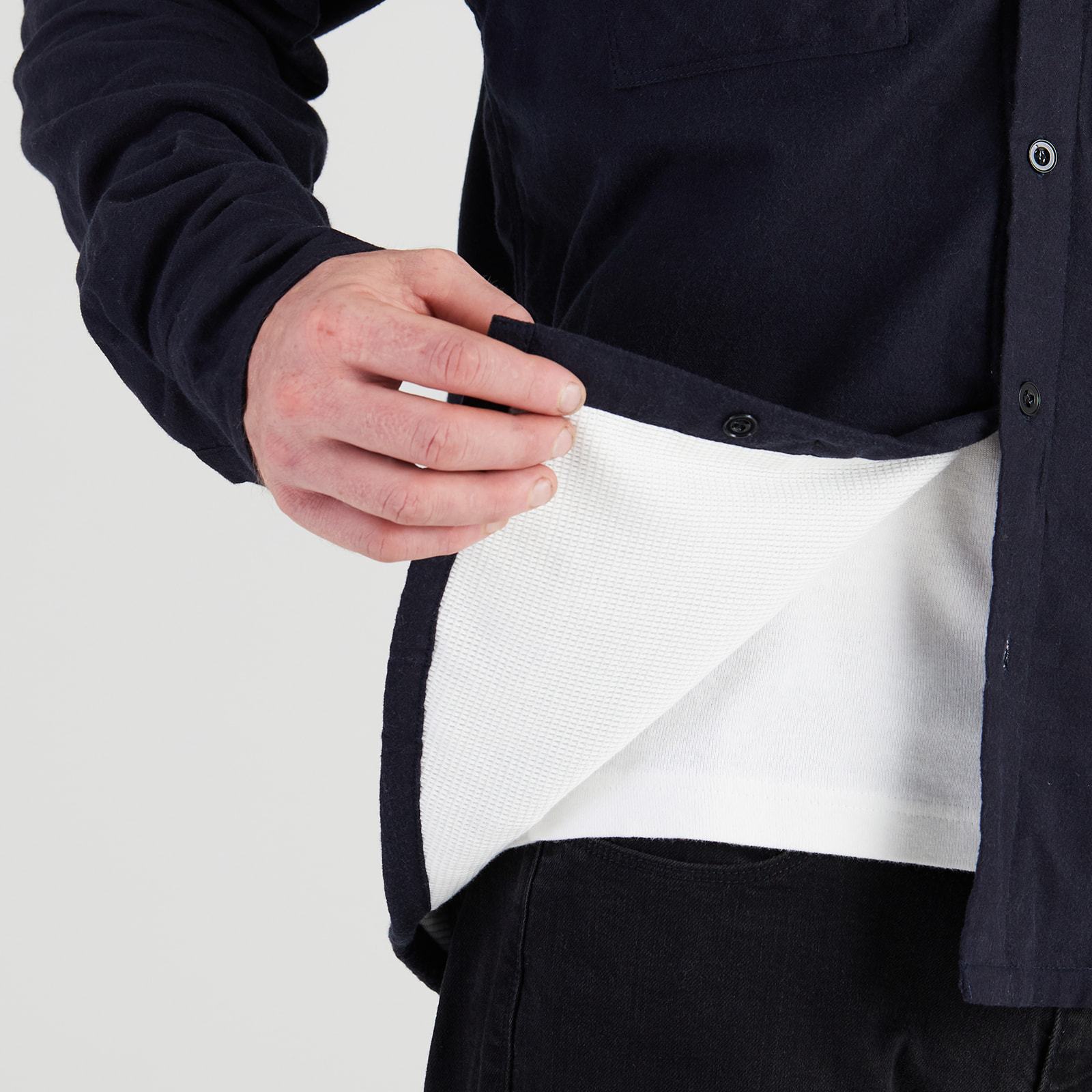 Men’s High Sierra Shirt - Cotton Poly-Thermal Lining - Midnight Navy - California Cowboy