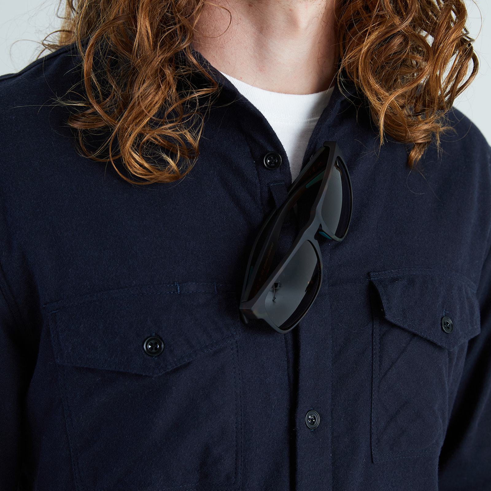 Men’s High Sierra Shirt - Sunglasses Loop - Midnight Navy - California Cowboy